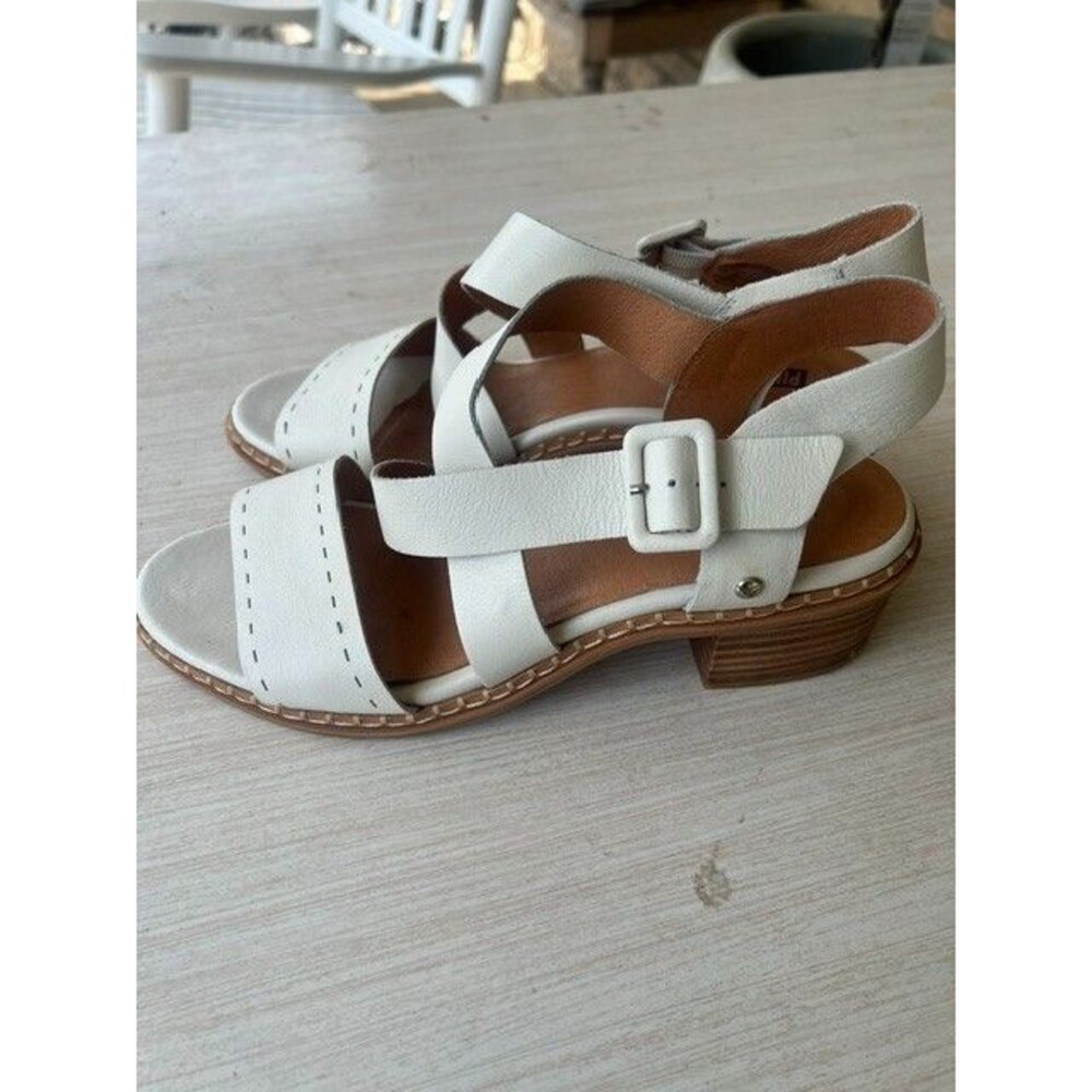 Pikolinos Blanes W3H block heeled sandals Sand Colorway Women’s Sz 9 - Picture 5 of 6